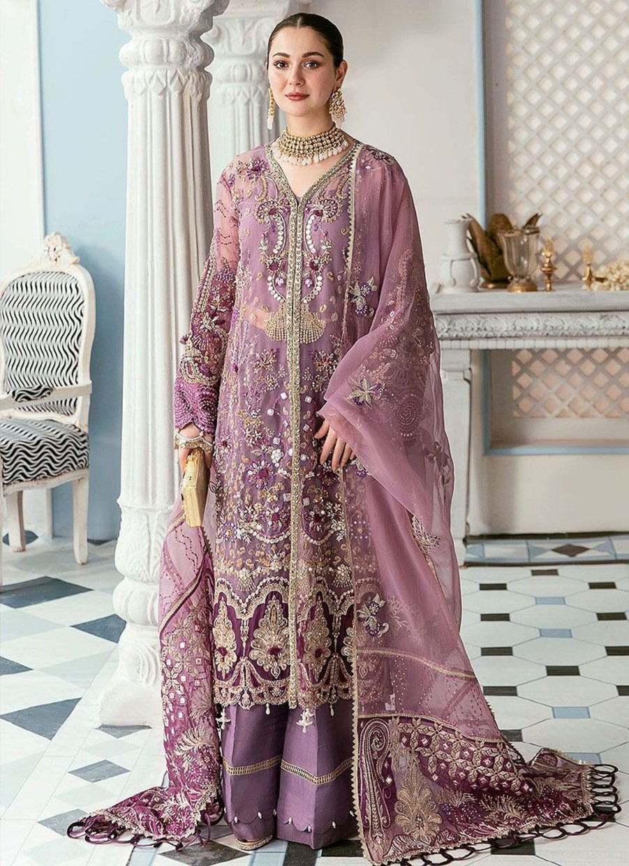 Salwar Kameez ELAF | Mauvelous Embroidered Pakistani Palazzo Suit