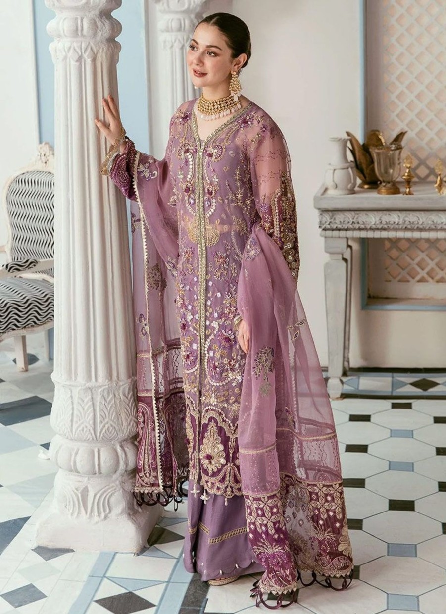 Salwar Kameez ELAF | Mauvelous Embroidered Pakistani Palazzo Suit