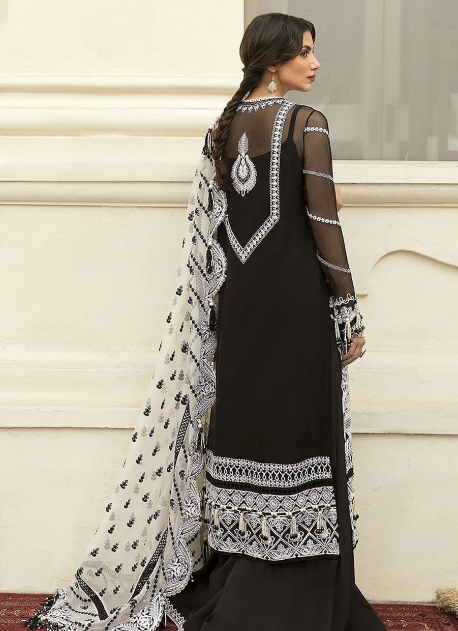 Salwar Kameez Afrozeh | Nazmin Embroidered Pakistani Palazzo Suit