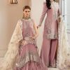 Salwar Kameez Maria.B | Mauve Embroidered Pakistani Palazzo Suit