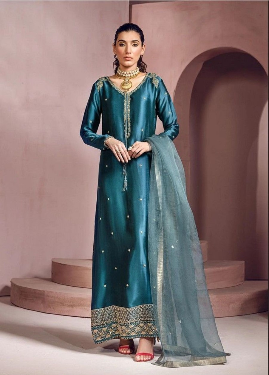 Salwar Kameez Mahum Asad | Soulstice Embroidered Pakistani Anarkali