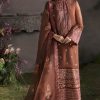 Salwar Kameez Afrozeh | Mahogany Embroidered Pakistani Palazzo Suit