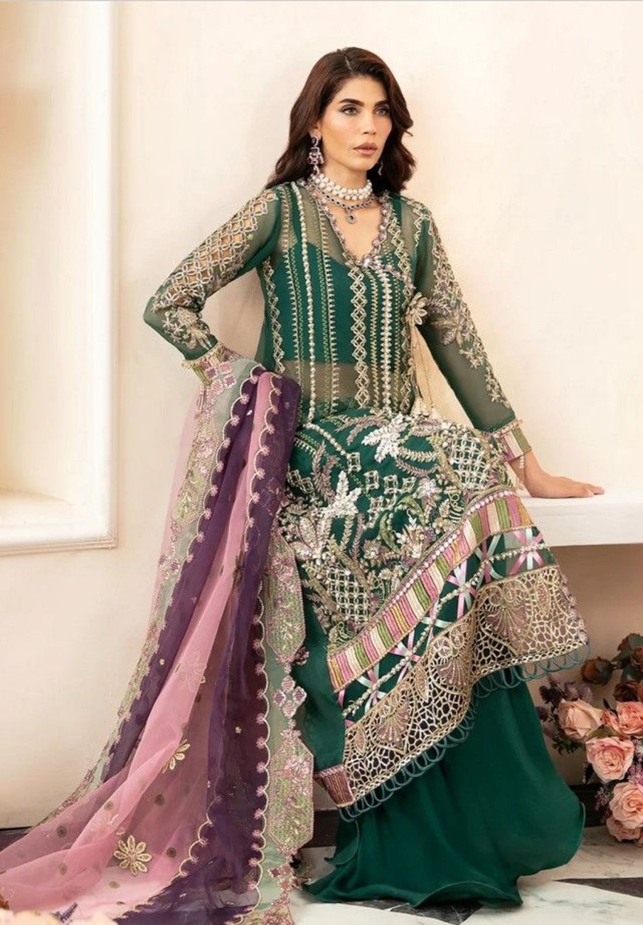 Salwar Kameez ELAF | Ayzel Embroidered Pakistani Palazzo Suit