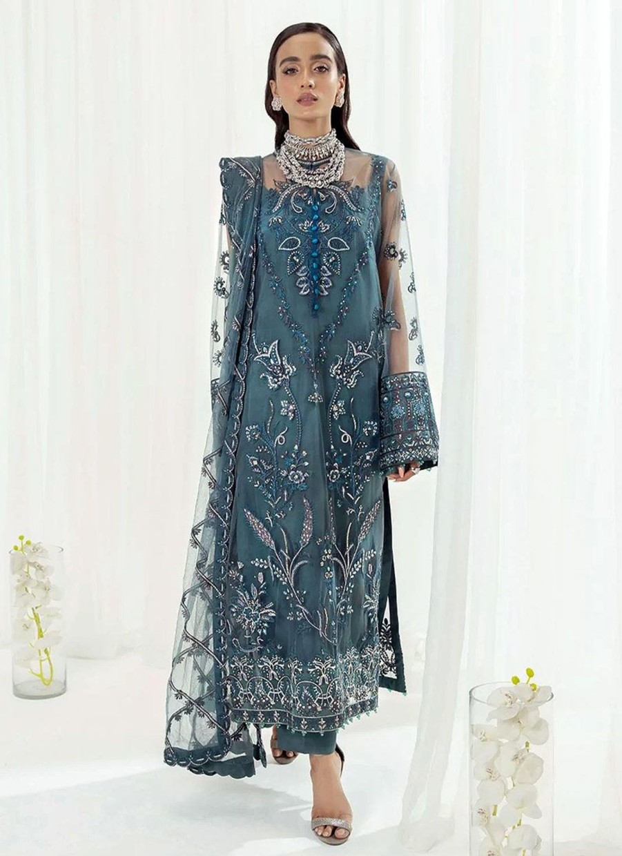 Salwar Kameez Aik | Unstitched'22 Collection Embroidered Pakistani Salwar Kameez