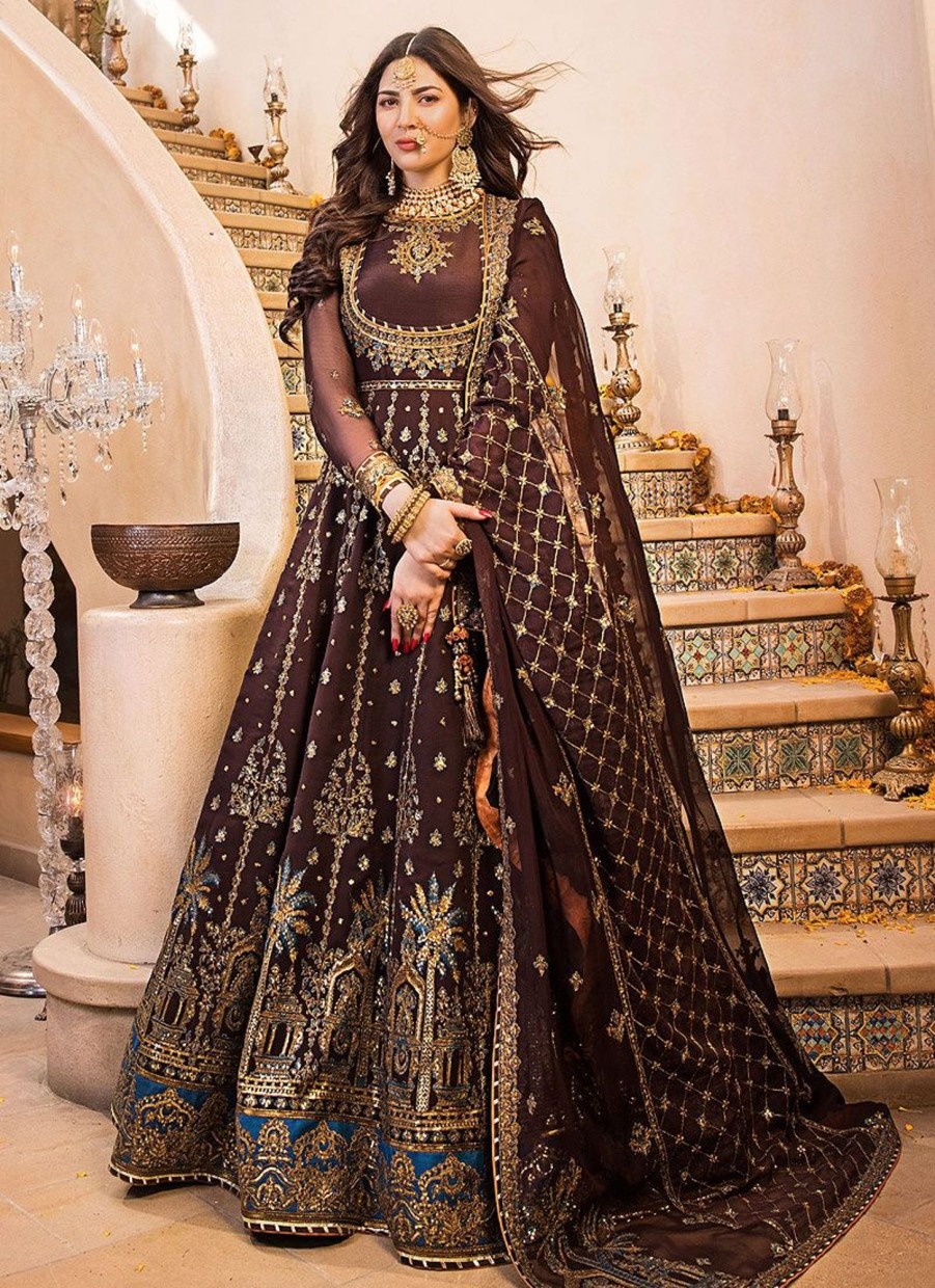 Salwar Kameez Asim Jofa | Baad-E-Naubahar Embroidered Pakistani Anarkali