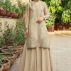 Salwar Kameez Vanaya | Aangan Embroidered Pakistani Palazzo Suit