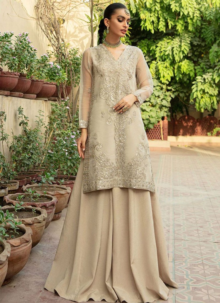 Salwar Kameez Vanaya | Aangan Embroidered Pakistani Palazzo Suit