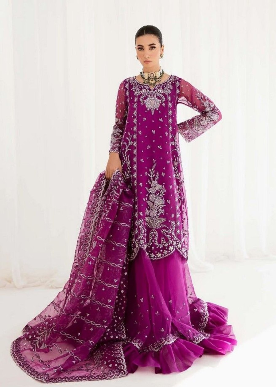 Salwar Kameez Dastoor | Feriha Embroidered Pakistani Palazzo Suit