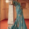 Sarees Sulakshmi | Blue Dual Tone Sequence Embroidery Saree