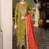 Salwar Kameez Maria.B | Lime Green Embroidered Pakistani Salwar Kameez