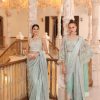 Sarees Saadia Asad | Luna Embroidered Pakistani Saree/ Pant Suit