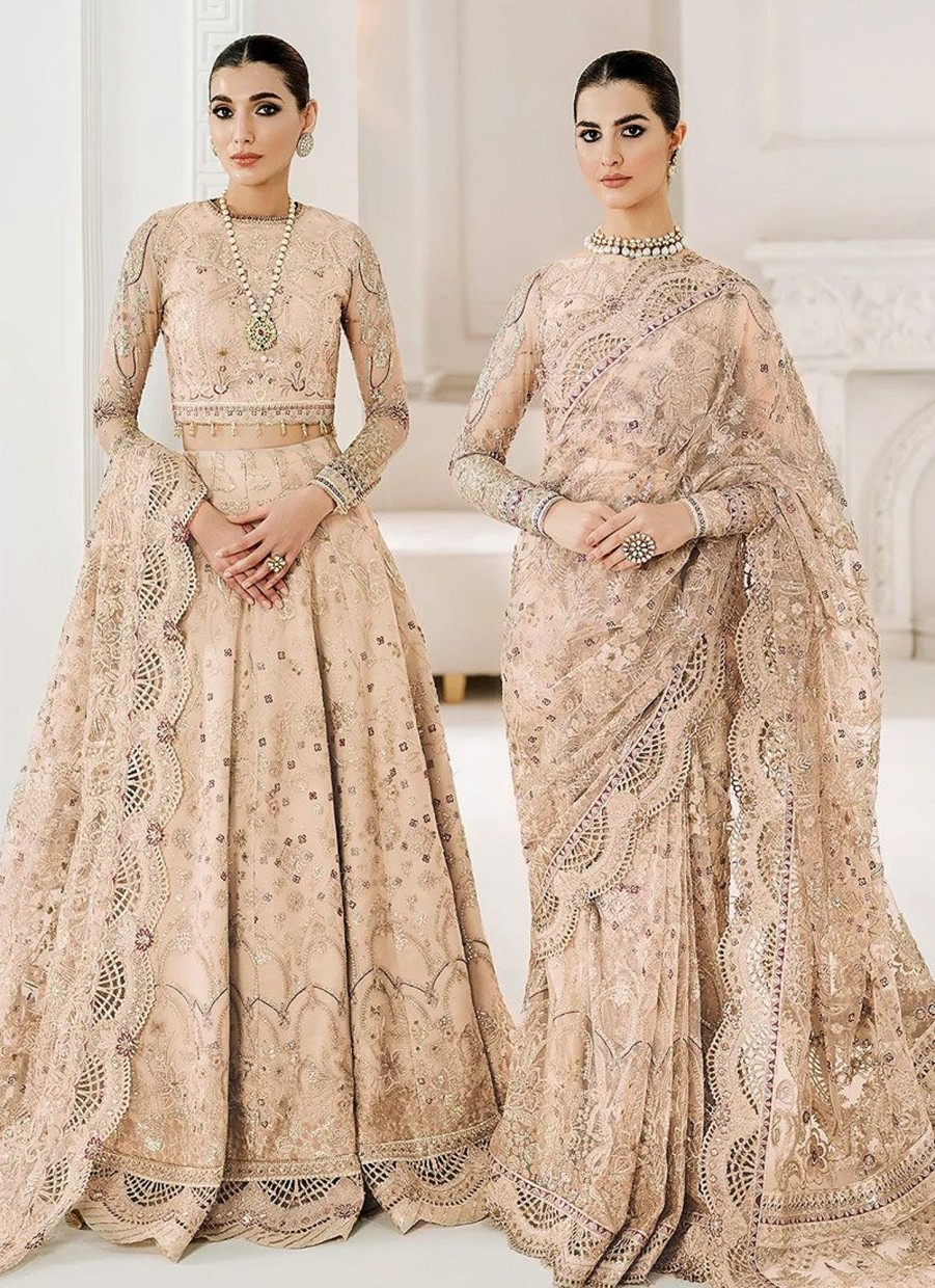 Lehengas Baroque | Chantelle Embroidered Pakistani Lehenga/ Saree