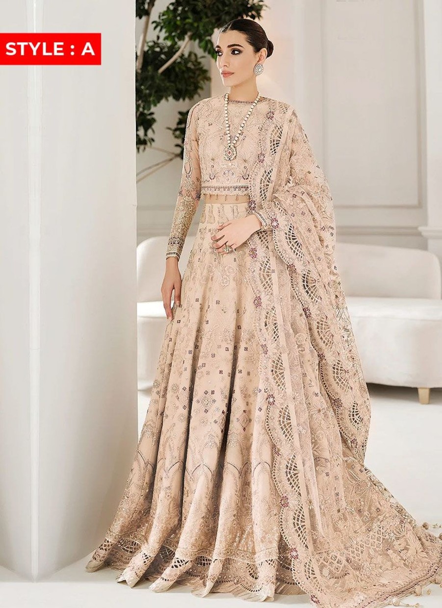 Lehengas Baroque | Chantelle Embroidered Pakistani Lehenga/ Saree