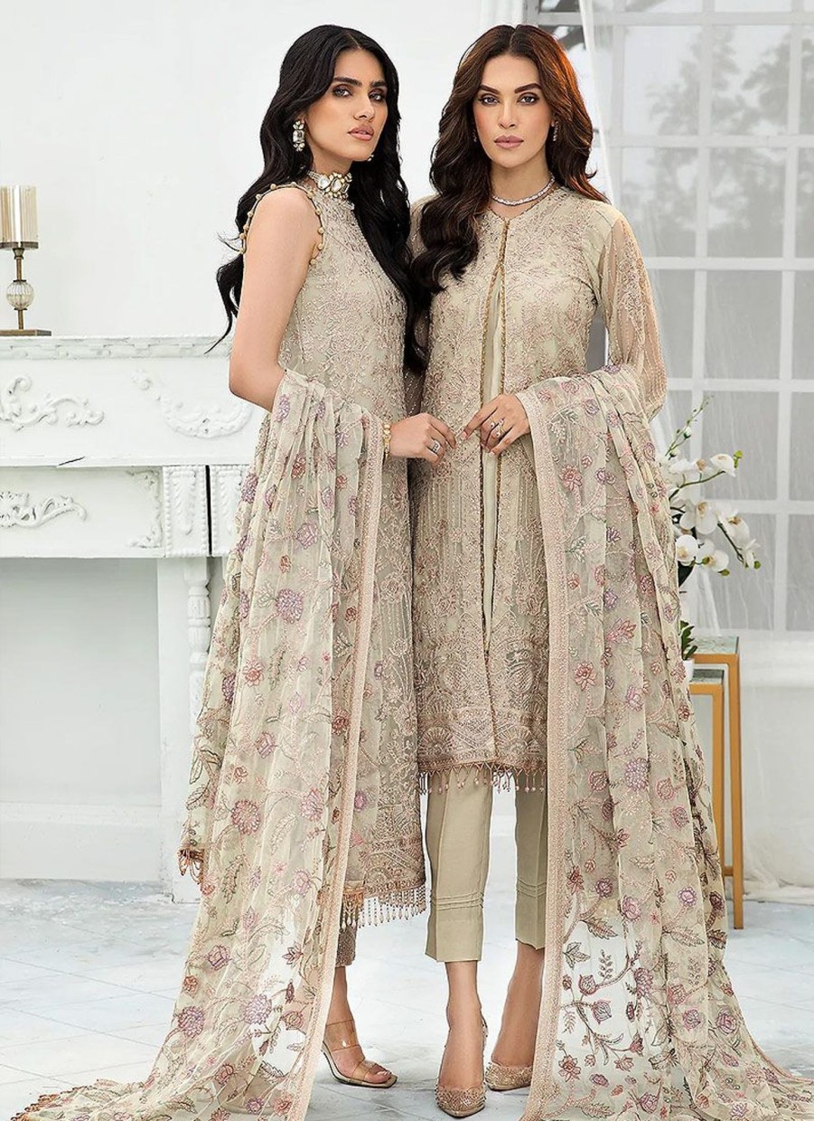 Salwar Kameez Zarif | Flora Embroidered Pakistani Salwar Kameez