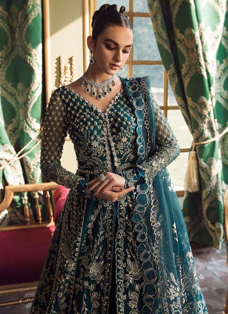 Salwar Kameez Republic | Claire De Lune Une Jacinthe Embroidered Pakistani Gown