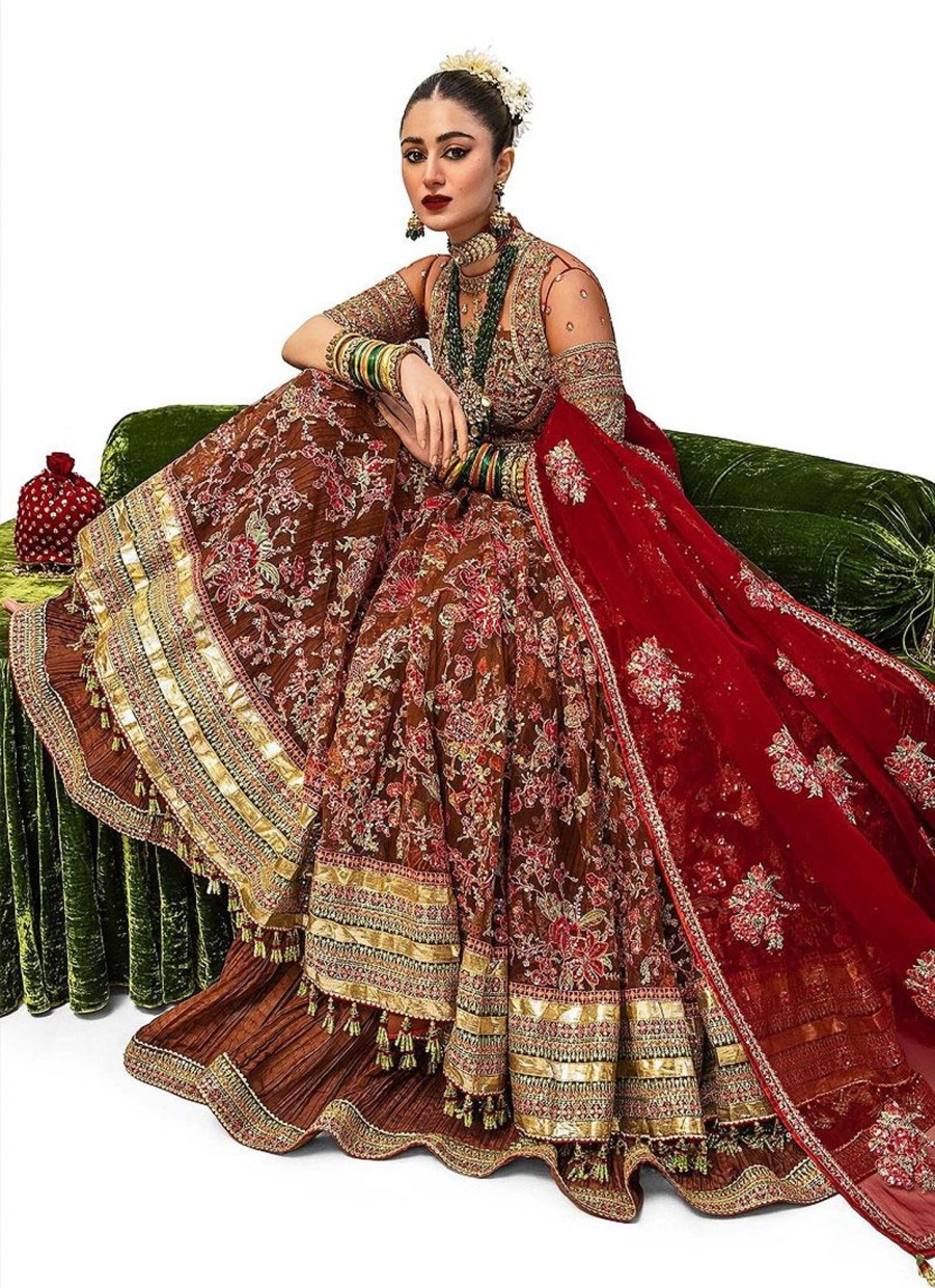 Lehengas Hussain Rehar | Suhaag Embroidered Pakistani Lehenga