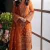 Salwar Kameez Afrozeh | Russet Embroidered Pakistani Palazzo Suit