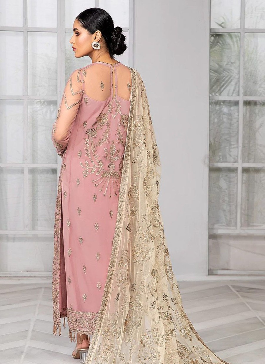 Salwar Kameez Zarif | Blush Embroidered Pakistani Salwar Kameez