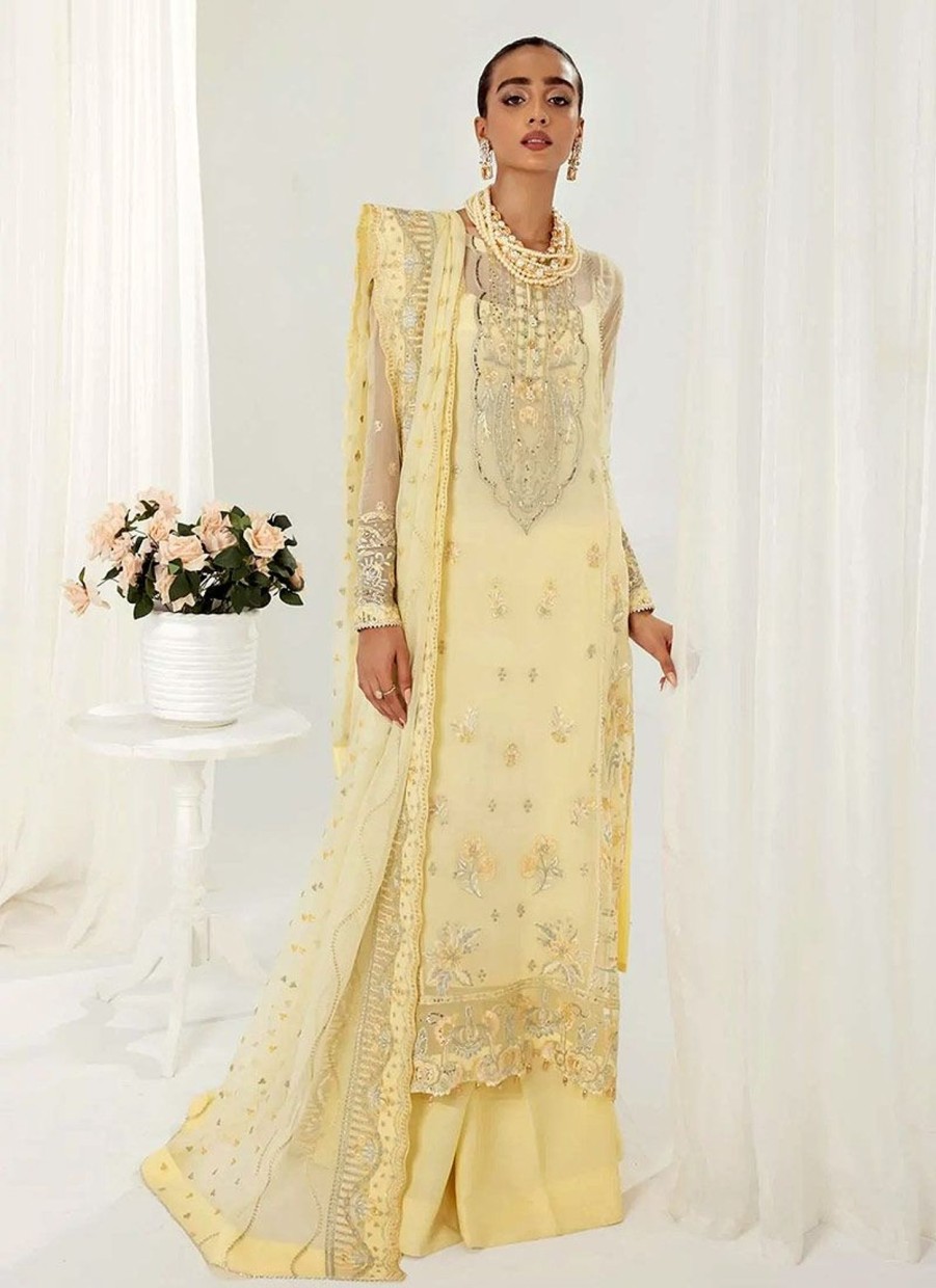 Salwar Kameez Aik | Unstitched'22 Collection Embroidered Pakistani Palazzo Suit