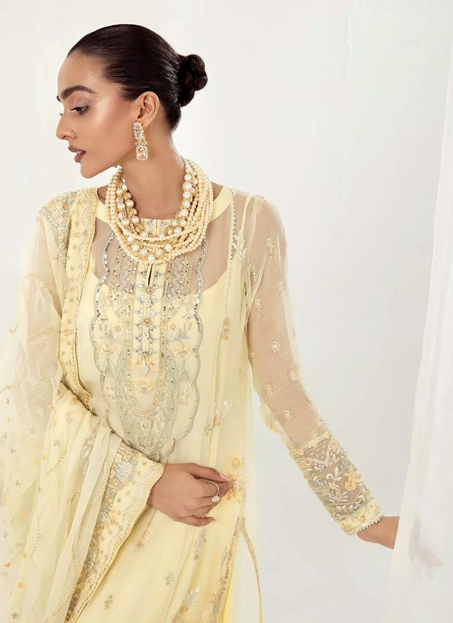 Salwar Kameez Aik | Unstitched'22 Collection Embroidered Pakistani Palazzo Suit