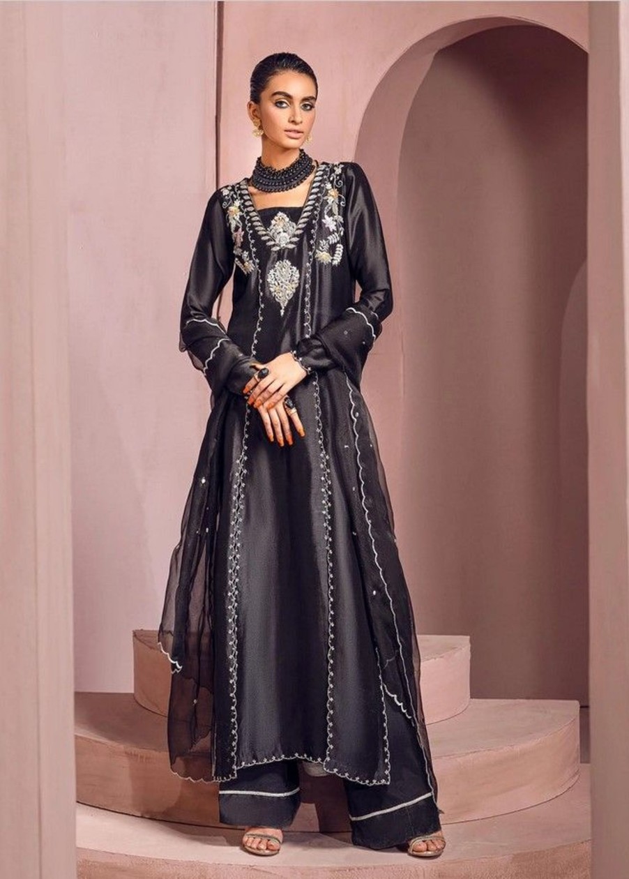 Salwar Kameez Mahum Asad | Nirvana Embroidered Pakistani Palazzo Suit