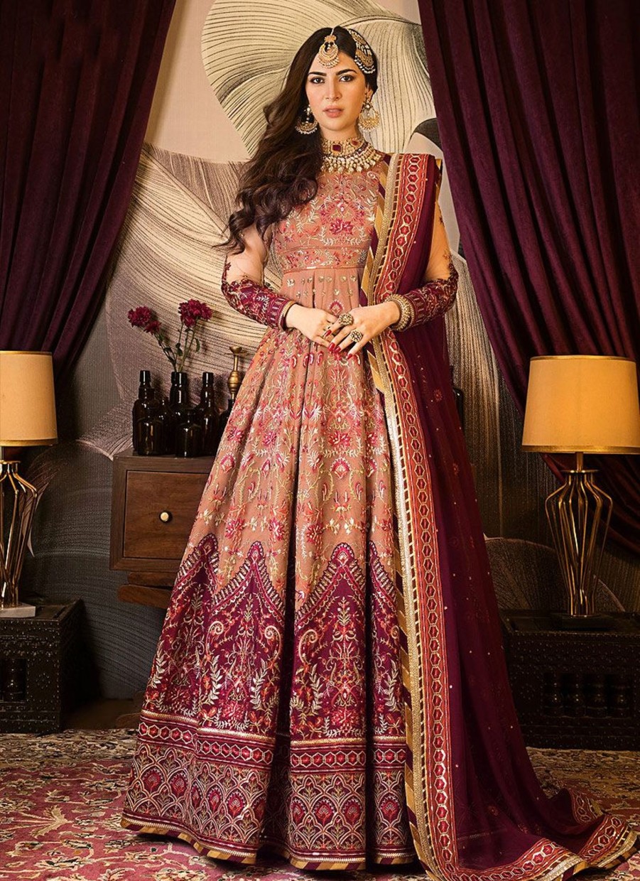 Salwar Kameez Asim Jofa | Baad-E-Naubahar Embroidered Pakistani Anarkali