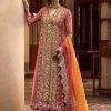 Salwar Kameez Crimson | Jhalak Embroidered Pakistani Palazzo Suit