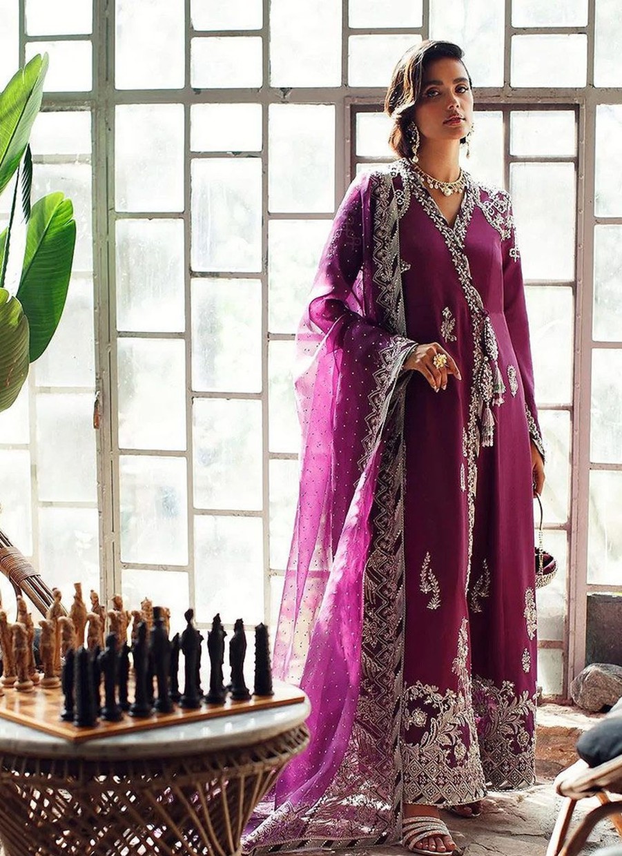 Salwar Kameez Suffuse | Aaila Embroidered Pakistani Anarkali