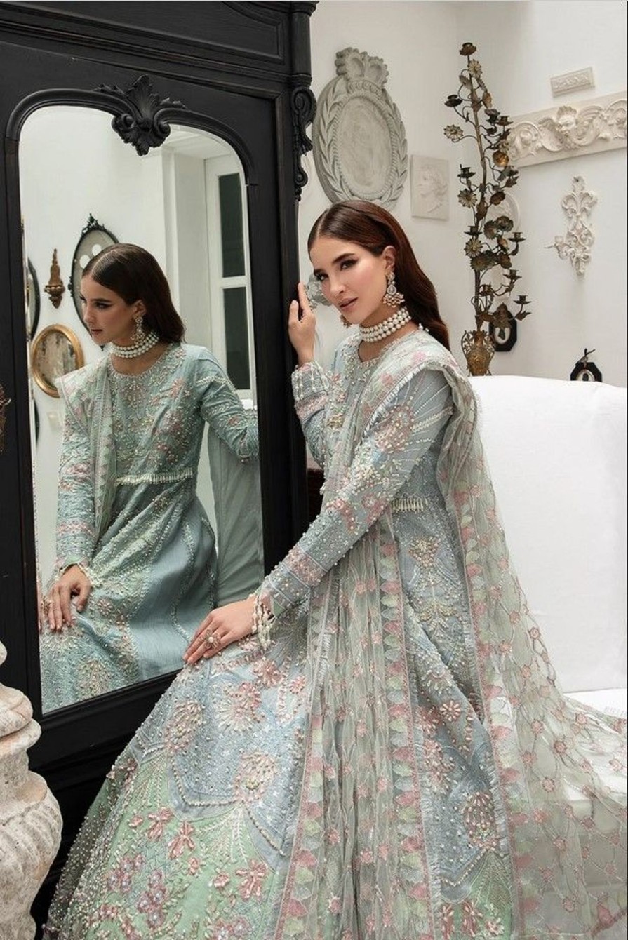 Salwar Kameez AJR Couture | Veronica Embroidered Pakistani Anarkali