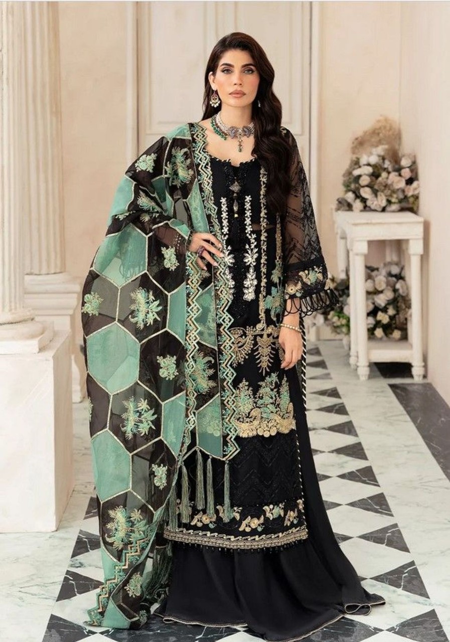 Salwar Kameez ELAF | Ayzel Embroidered Pakistani Palazzo Suit