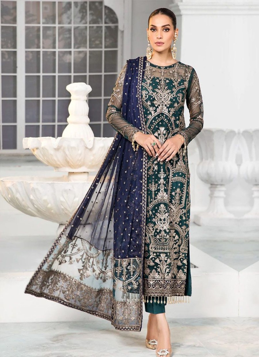 Salwar Kameez Zarif | Meadow Embroidered Pakistani Salwar Kameez