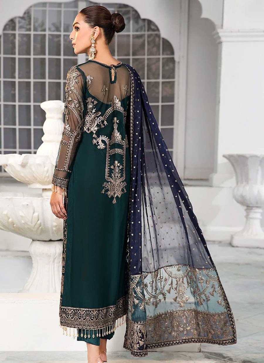 Salwar Kameez Zarif | Meadow Embroidered Pakistani Salwar Kameez