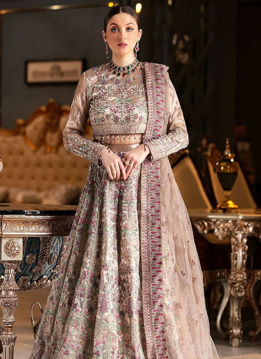 Lehengas Emaan Adeel | Mirha Wedding Edition Embroidered Pakistani Lehenga