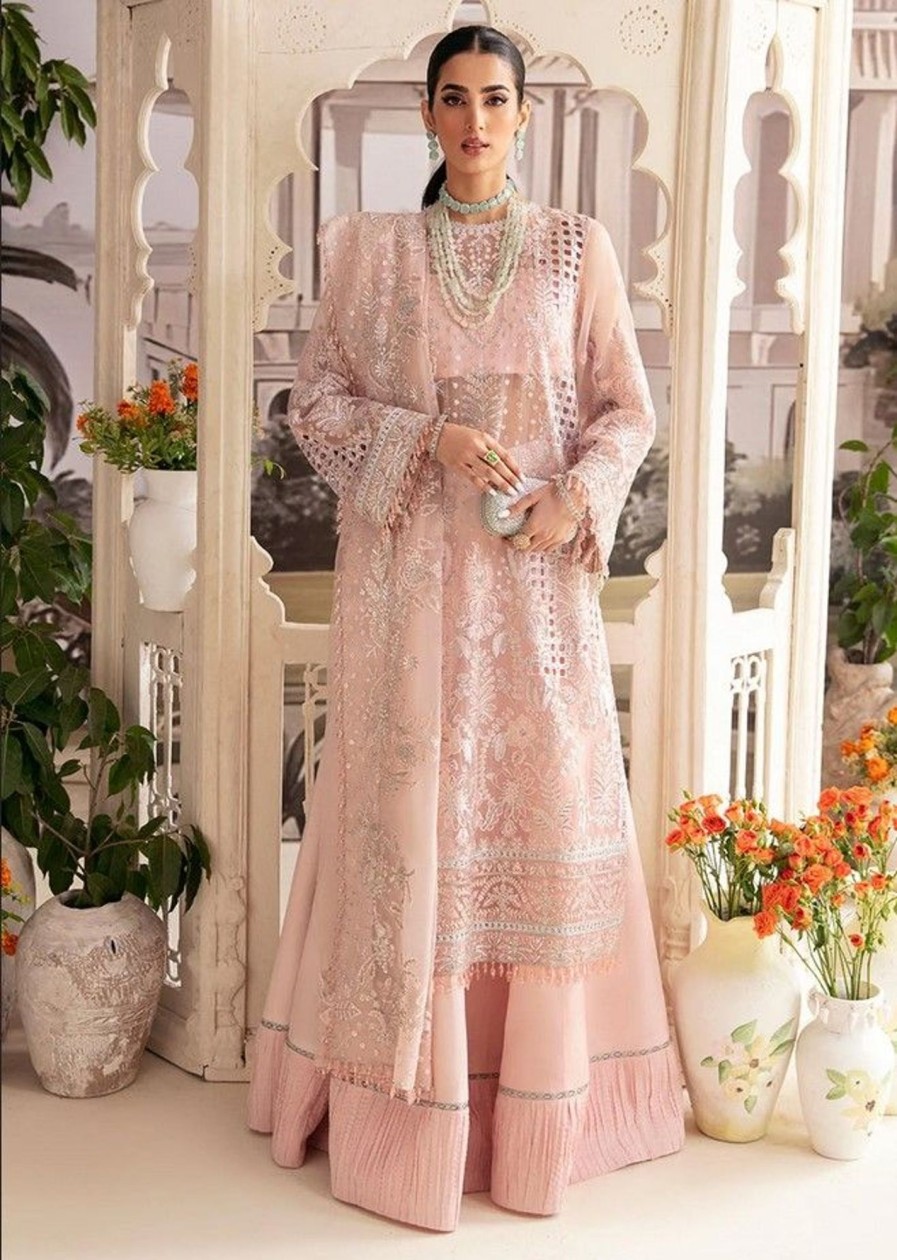 Salwar Kameez Alizeh | Gaura Embroidered Pakistani Palazzo Suit