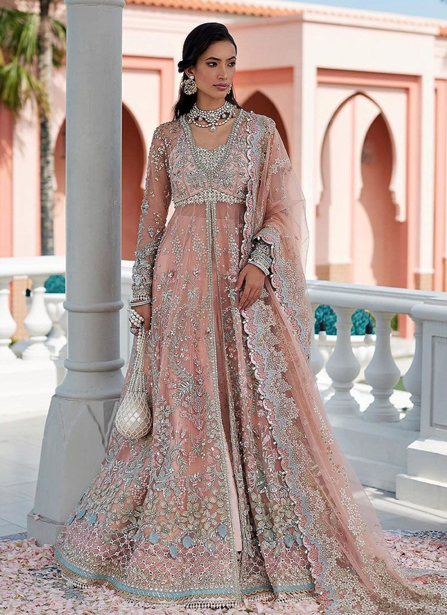 Lehengas Suffuse | Freeshia Embroidered Pakistani Lehenga Suit