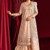 Salwar Kameez Qalamkar | Meher Embroidered Pakistani Sharara Suit