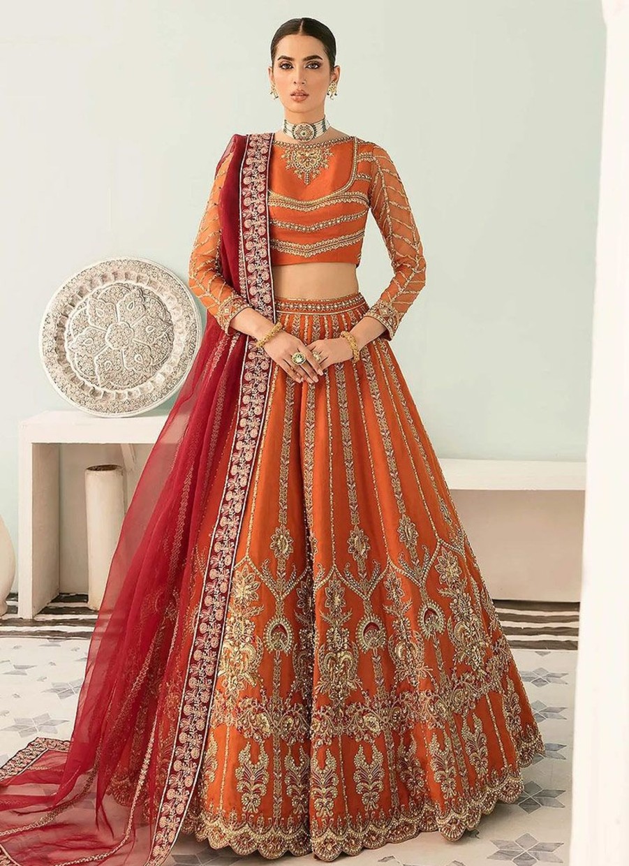 Lehengas Akbar Aslam | Agney Embroidered Pakistani Lehenga