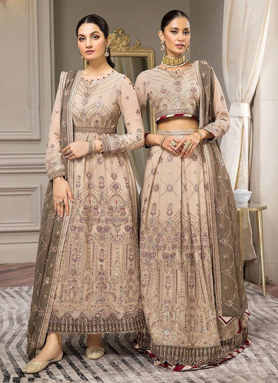 Salwar Kameez Alizeh | Almira Embroidered Pakistani Salwar Kameez/ Palazzo Suit