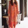 Salwar Kameez Meeral | Orange Embroidered Pakistani Salwar Kameez