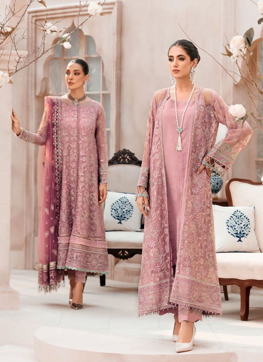 Salwar Kameez Xenia | Nizha Embroidered Pakistani Anarkali