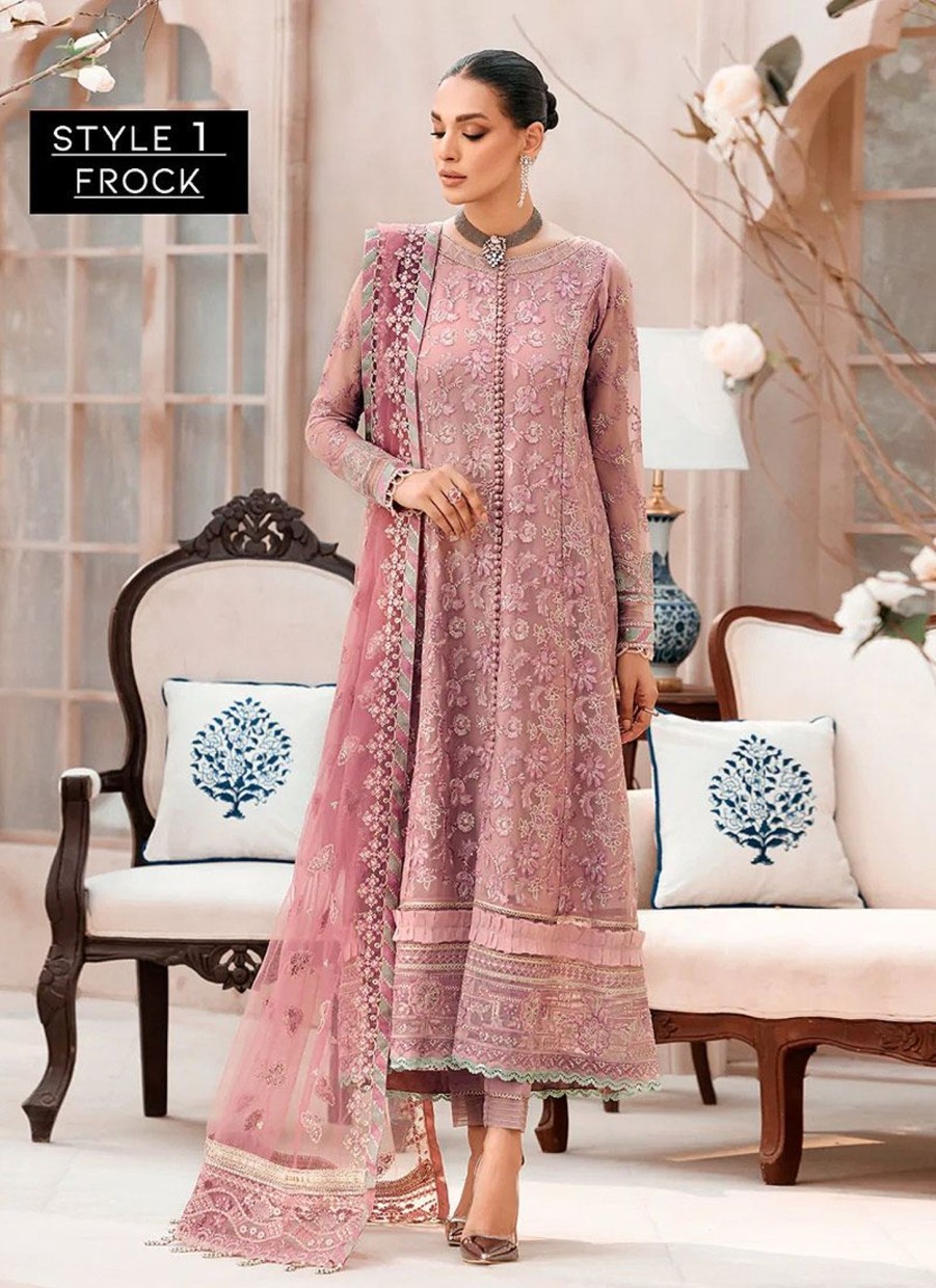 Salwar Kameez Xenia | Nizha Embroidered Pakistani Anarkali