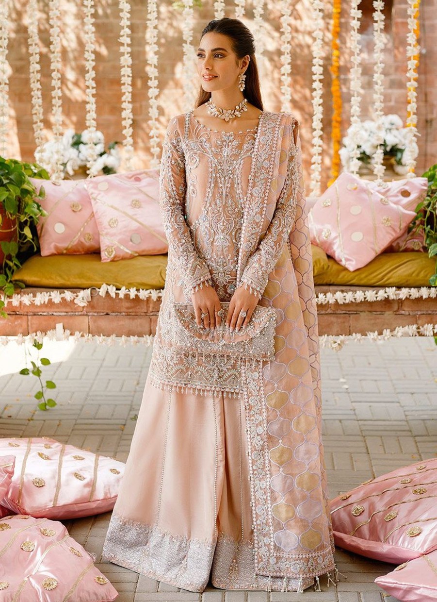 Salwar Kameez Kanwal Malik | Anchal Embroidered Pakistani Palazzo Suit