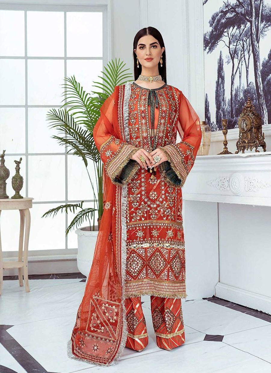 Salwar Kameez Maryum N Maria | Abir Embroidered Pakistani Palazzo Suit