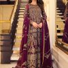 Salwar Kameez Asim Jofa | E-Adaa Sajal Edit Embroidered Pakistani Anarkali