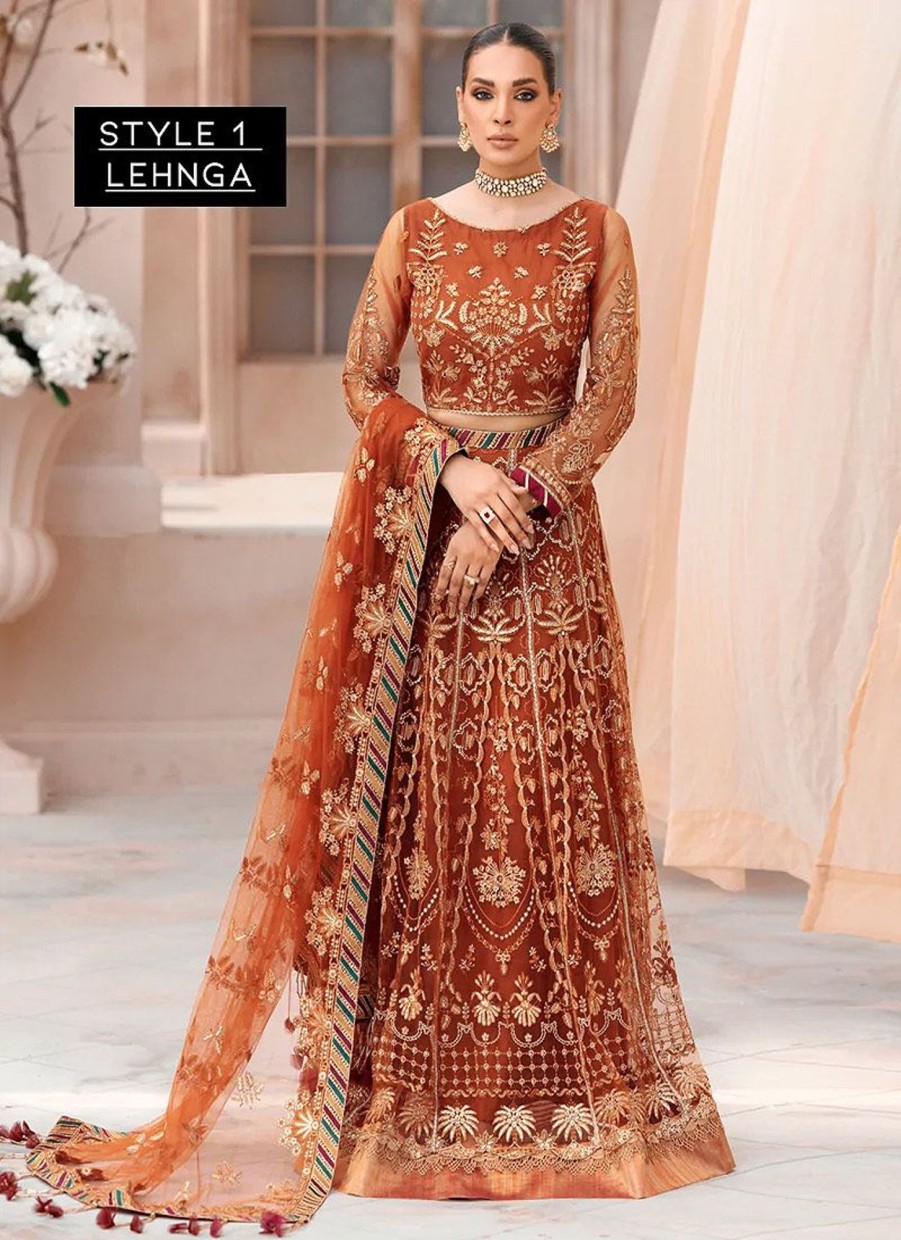 Salwar Kameez Xenia | Ava Embroidered Pakistani Anarkali/ Lehenga