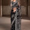 Sarees Meeral | Chandi Embroidered Pakistani Saree